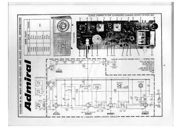 Admiral 5E6 ;Chassis schematic circuit diagram